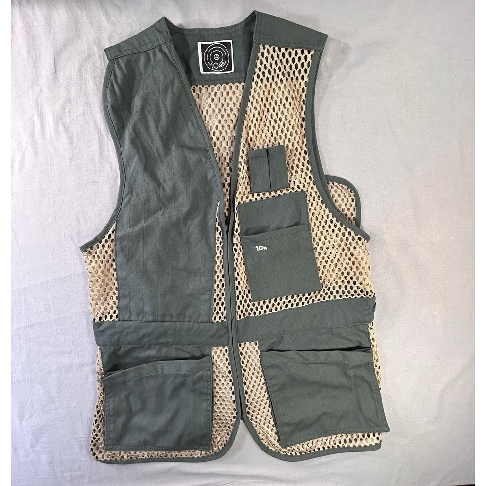 Vintage 90's 10X hunting and shooting vest featuring a breathable mesh M/L